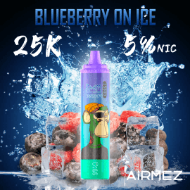 Airmez tornado 25000 Puffs Blueberry on Ice